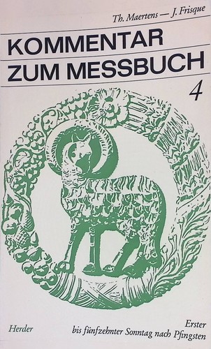 Kommentar zum meßbuch - kommentar,