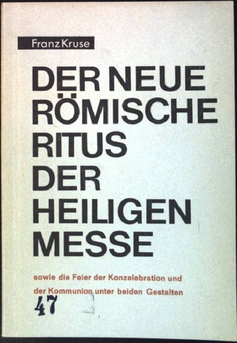 Der neue römische ritus - neue,