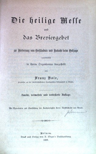 Die heilige messe - messe, das