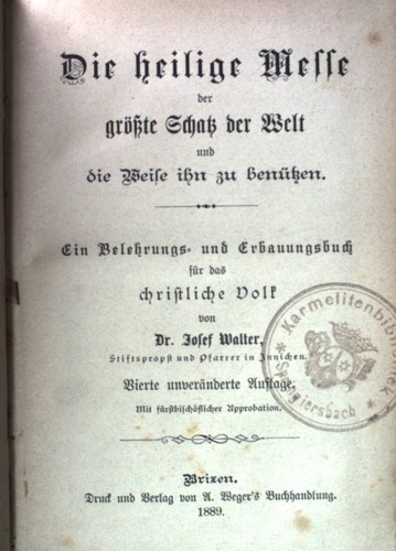Die heilige messe der - die, größte