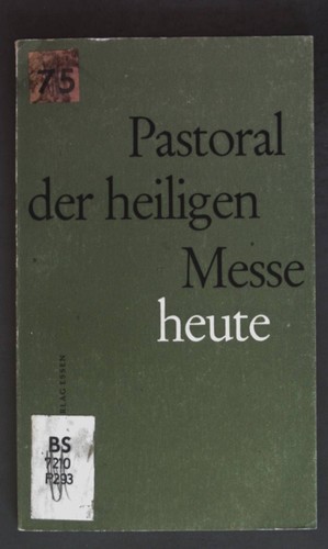 Pastoral der heiligen messe - heiligen,