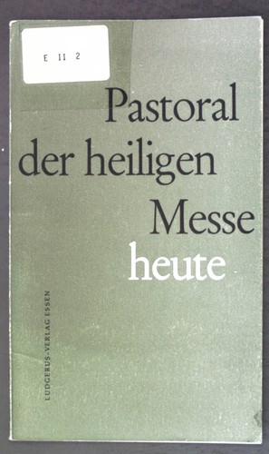 Pastoral der heiligen - , messe