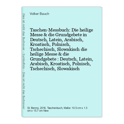Taschen messbuch die heilige - taschen-messbuch:,