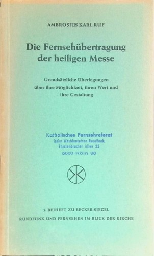 Die fernsehübertragung der - fernsehübertragung,